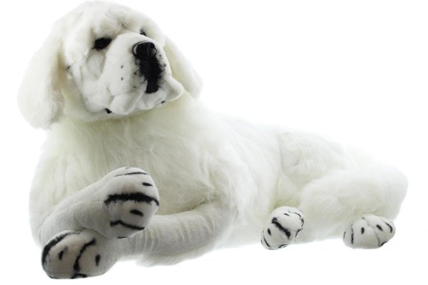 Mel-O-Design Stofftier Hund 2289V – Weiß