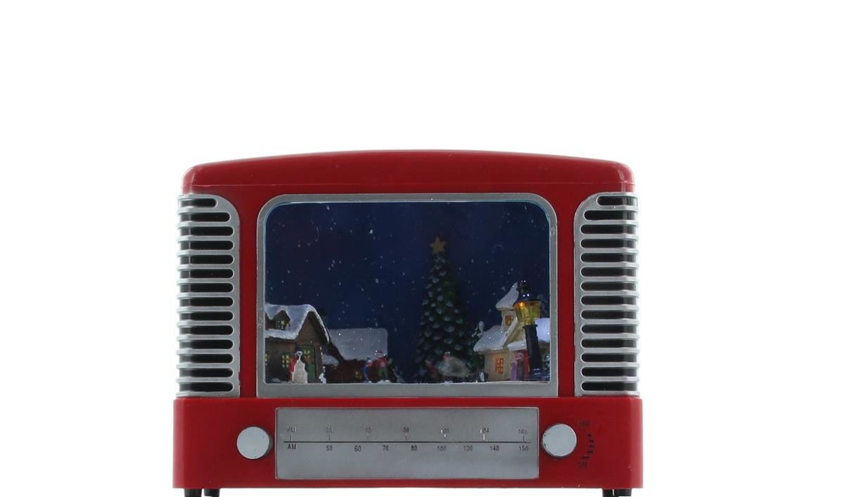 Edco Weihnachtsszene Musik und Licht Christmas Gifts 79811 - Rot