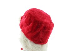 Cepewa Weihnachtsmütze Uschanka Plüsch 14098 - Rot Weiß