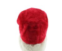 Cepewa Weihnachtsmütze Uschanka Plüsch 14098 - Rot Weiß