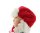 Cepewa Weihnachtsmütze Uschanka Plüsch 14098 - Rot Weiß