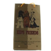Mel-O-Design Kids Friends Plüschhund Kuscheltier Kinder Dekoration 2219 Schwarz Weiss