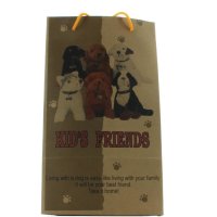 Mel-O-Design Kids Friends Plüschhund Kuscheltier Kinder Dekoration 2219 Schwarz Weiss