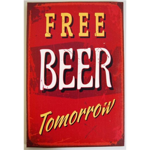 Boltze Retro Bild Deko Wohnen Accessoire Vintage 4250300 Free Beer