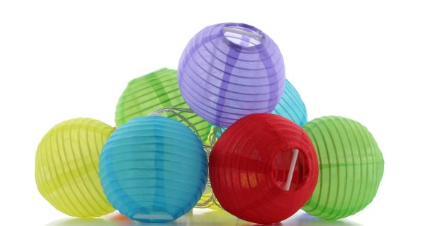 Edco Lichterkette LED zehnfach Dekoration 79900 Bunt Uni