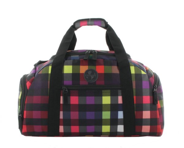 Franky Reisetasche Reisegepäck Sporttasche Dufflebag RT34 S Multi collor check