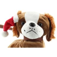 Michel Toys beweglicher Hund 512061 - Braun / Weiss