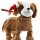 Michel Toys beweglicher Hund 512061 - Braun / Weiss