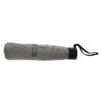 Happy Rain Selection Alu Light Regenschirm manuell Taschenschirm taupe