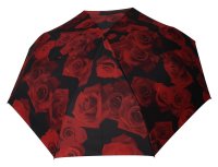 happy rain selection Regenschirm Taschenschirm Easymatic Ultra Light red rose