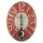 Wanduhr Pendel Uhr 27165 Rot