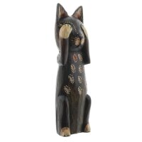 Deetjen &amp; Meyer Katze &quot;nichts b&ouml;ses&quot; Holz