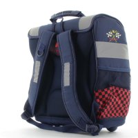 amaro Schulranzen Premium mit passendem Schlüsselanhänger Biker