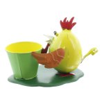 Gall & Zick Vogel mit Blumentopf Gelb