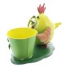 Gall & Zick Vogel mit Blumentopf Gelb