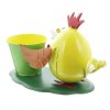 Gall & Zick Vogel mit Blumentopf Gelb