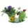 Gall & Zick Vogel mit Blumentopf Grün