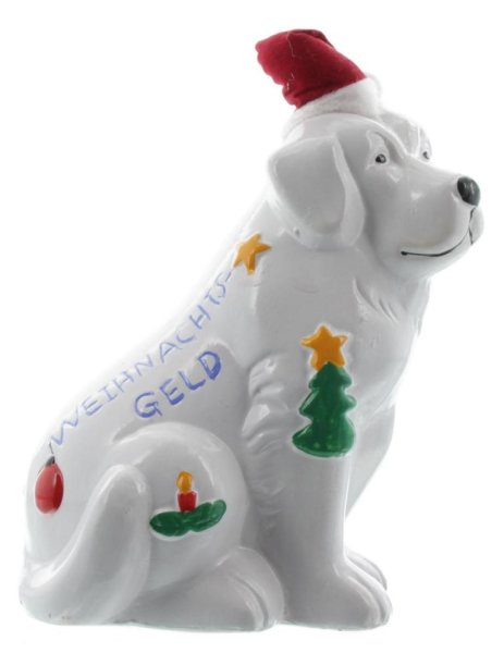 Mel-O-Design Sparbüchse Weihnachtsgeld Hund