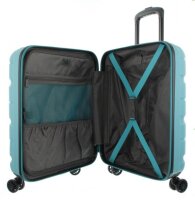 Franky 55er Spinner A-B-S13 Handgepäck Hartschalenkoffer mit TSA-Schloss Aqua