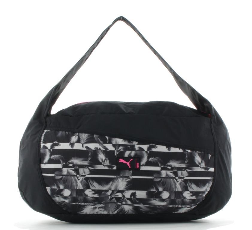 Puma Studio Barrel Bag Tasche Black-Puma White-Graphic