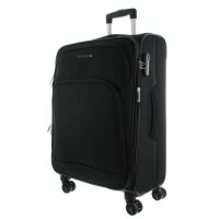 Franky Koffer Reisegepäck Spinner Gr. M T1S-DR ca. 69 cm Schwarz