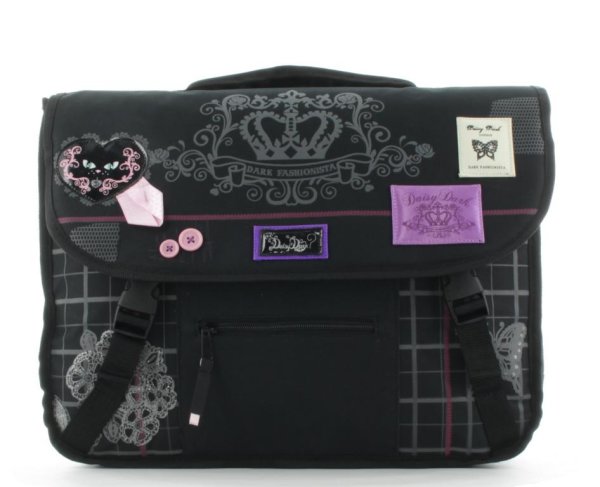 Vadobag Messenger Rucksack Mädchen Daisy Dark Schwarz/Rosa