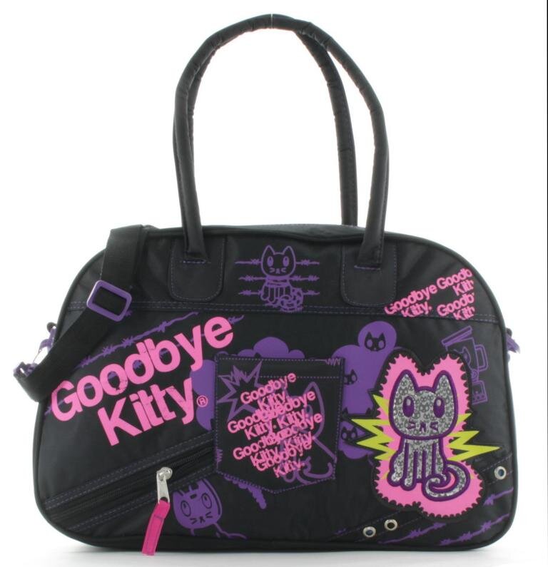 Vadobag Bowlingtasche Shopper Goodbye Kitty Schwarz/Pink