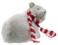 Mel-O-Design Keramik klein Eisbär liegend mit Schal