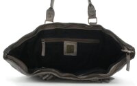 Harbour 2nd Shopper Hulda Beutel Damen aus gewaschenem Leder Dunkelgrau
