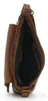 Harbour 2nd &Uuml;berschlagtasche Chloe Handtasche aus gewaschenem Leder Cognac