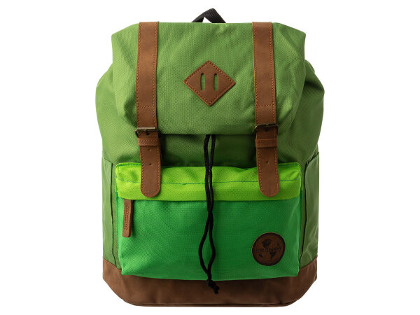 Franky Kinderrucksack KRS3 mit Laptopfach 13 Zoll Grün