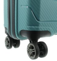 Franky Spinner Gr. S Handgep&auml;ck Koffer mit TSA-Zahlenschloss - Extra leichtes Polypropylen Aqua