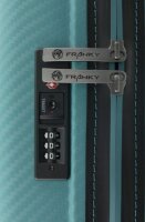 Franky Spinner Gr. S Handgep&auml;ck Koffer mit TSA-Zahlenschloss - Extra leichtes Polypropylen Aqua