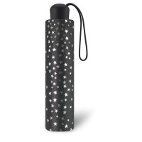 Esprit Regenschirm Taschenschirm Mini Milky Way Manuell Black-Sterne