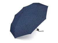 Esprit Regenschirn Mini Taschenschirm manuell Blau - Punkte
