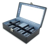 Friedrich Uhrenkoffer für 9 Uhren mit LED Uhrenbox
