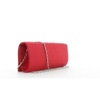 JSI Damen Clutch Abendtasche Umhängetasche 20096 Rot