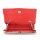 JSI Damen Clutch Abendtasche Umhängetasche 20096 Rot