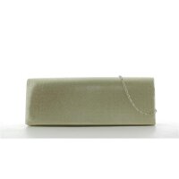 JSI Damen Schultertasche Clutch Abendtasche 11124 Gold
