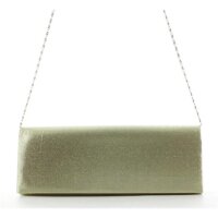 JSI Damen Schultertasche Clutch Abendtasche 11124 Gold