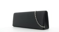 JSI Damen Schultertasche Clutch Abendtasche 11124 Schwarz