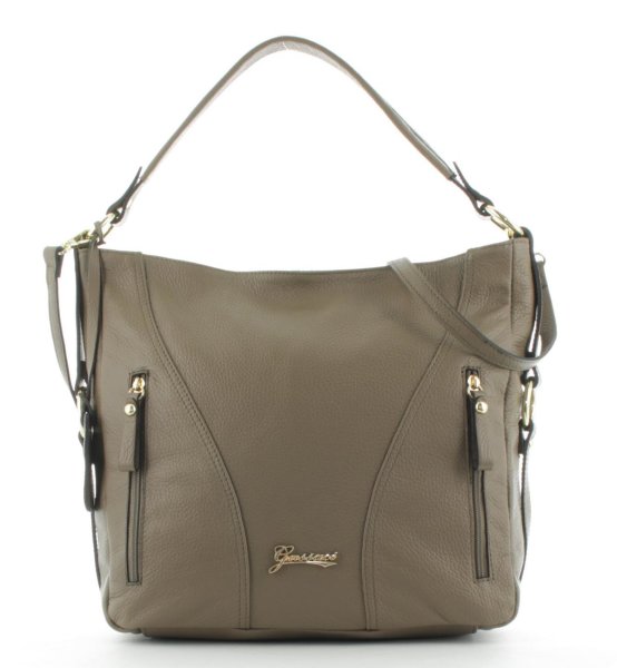JSI Damen Schultertasche Shopper Freizeittasche 6866 Taupe