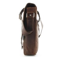 JSI Unisex Umhängetasche Überschlagtasche Freizeittasche Leder 836 Sandel