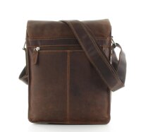 JSI Unisex Umhängetasche Überschlagtasche Freizeittasche Leder 836 Sandel