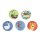 ergobag Kletties 5tlg. Set Accessoires Klettbilder mit Poster Bea & Bahadier