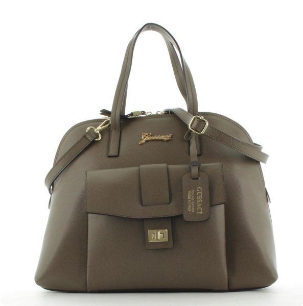 JSI Damen Handtasche Henkeltasche Tragetasche 6815 Taupe