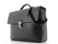 Prato Unisex Aktentasche Aktenkoffer Laptoptasche Leder Dunkelbraun