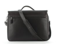 Prato Unisex Aktentasche Aktenkoffer Laptoptasche Leder Dunkelbraun