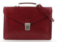 JSI Unisex Aktentasche Aktenkoffer Laptoptasche  Rot