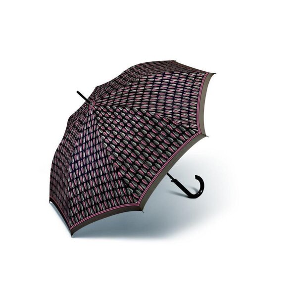 Pierre Cardin Long Ac Stockschirm Regenschirm Geo Drops Druck Rot